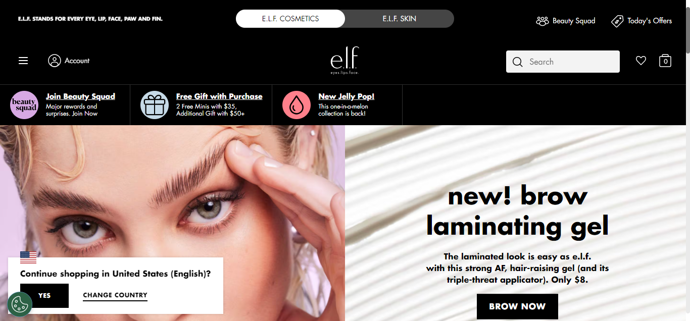 e.l.f. Cosmetics Beauty Squad Shopify loyalty program